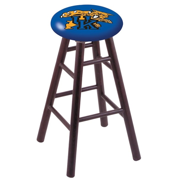 Holland Bar Stool Co Oak Bar Stool, Dark Cherry Finish, Kentucky "Wildcat" Seat RC30OSDC - main